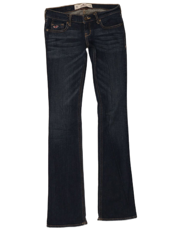 Женские расклешенные джинсы Hollister США 4 XS W24 L33 Темно-синий хлопок