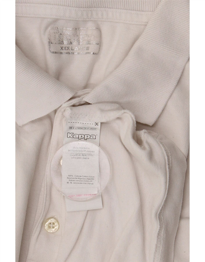 Мужская рубашка-поло KAPPA 3XL, белый хлопок