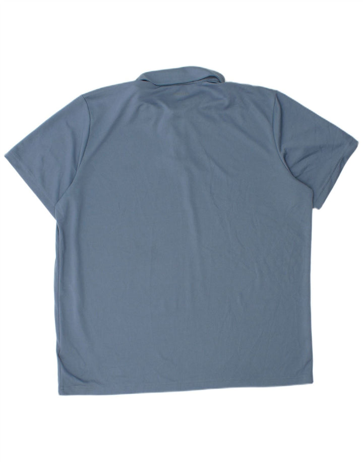 Мужская рубашка поло Adidas Aeroready XL, синяя, полиэстер