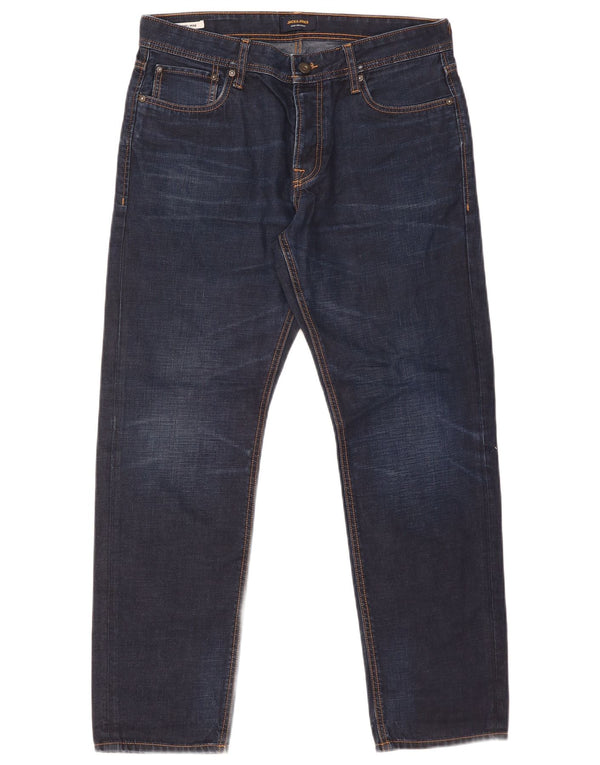 Мужские прямые джинсы Jack & Jones Mike Comfort Fit W34 L30 темно-синие