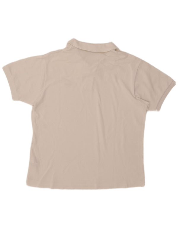 Мужская рубашка-поло классического кроя Lacoste, размер 6 XL, белый хлопок