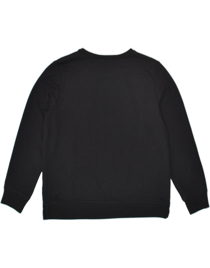 GAP Womens Graphic Sweatshirt Jumper UK 10 Small Black Cotton | Vintage Gap | Thrift | Second-Hand Gap | Used Clothing | Messina Hembry 