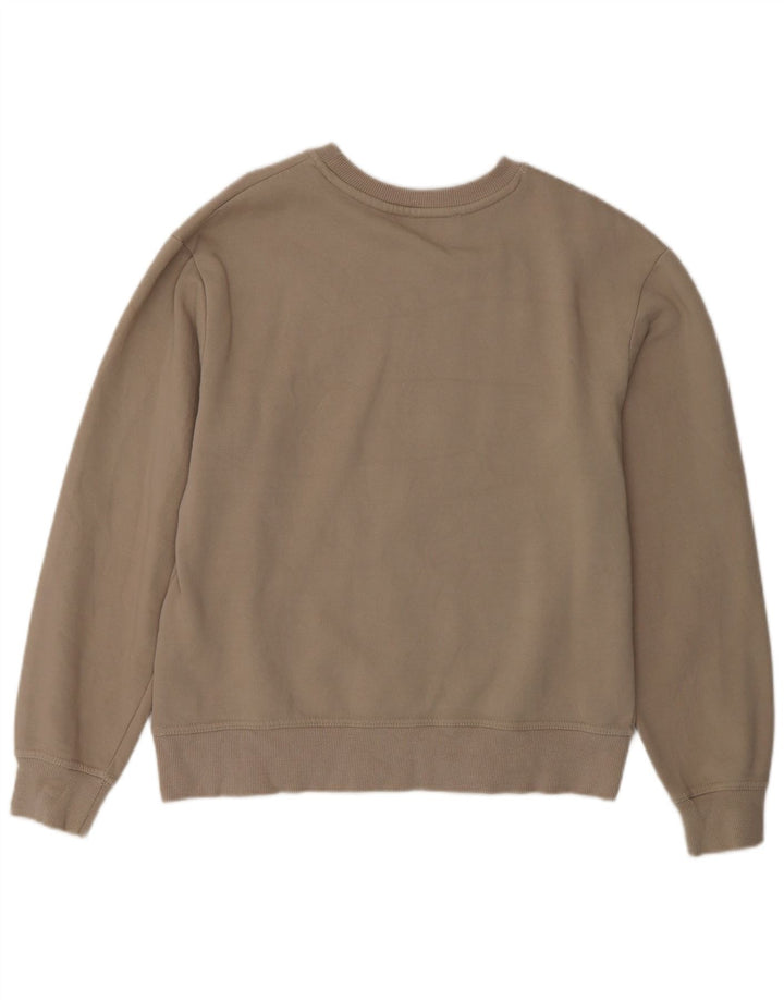 Женский джемпер-толстовка оверсайз Zara UK 10, маленький размер, бежевый хлопок