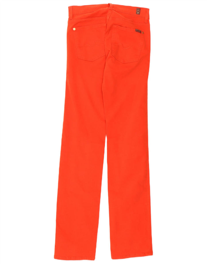 Женские узкие джинсы 7 For All Mankind W27 L33, красный хлопок