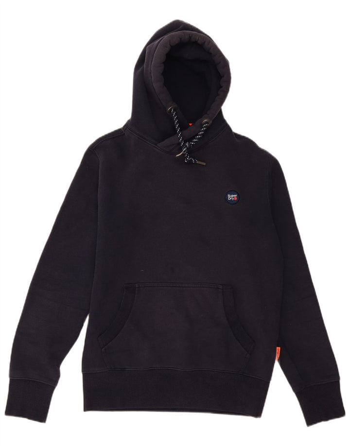 Мужской джемпер с капюшоном Superdry, средний темно-синий, хлопок