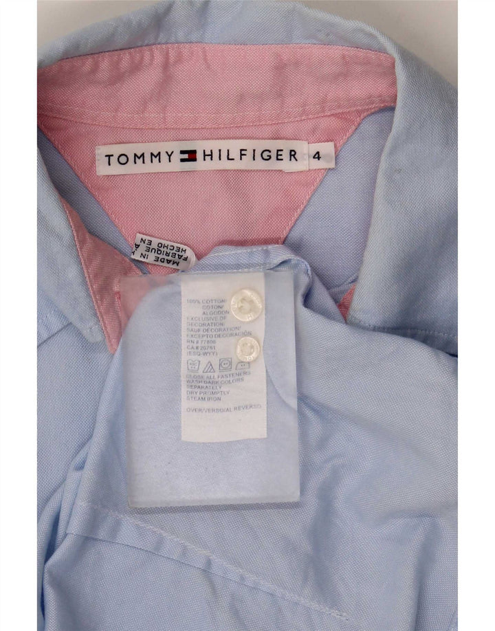 Женская рубашка Tommy Hilfiger US 4, маленький синий хлопок