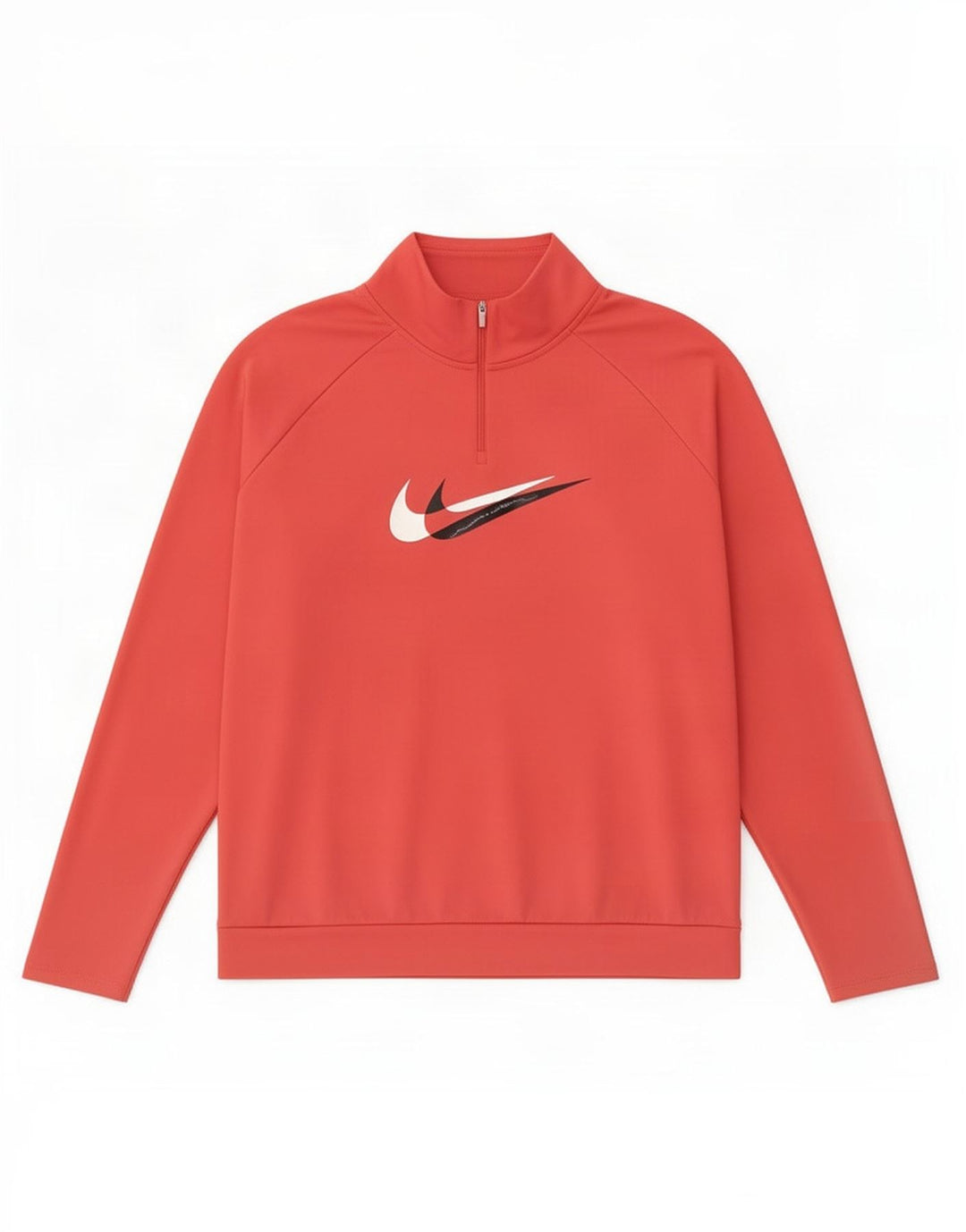 Женский спортивный костюм-пуловер с воротником на молнии Nike Dri Fit UK 18 XL, розовый полиэстер