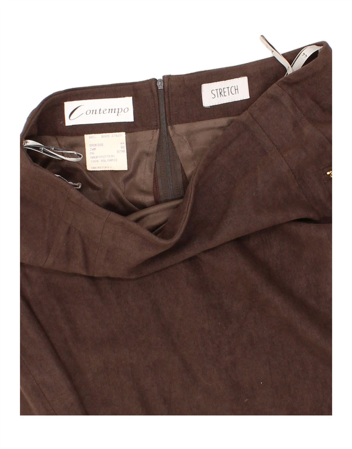 VINTAGE Womens Stretch Maxi Skirt IT 44 Medium W30  Brown Polyamide Vintage Vintage and Second-Hand Vintage from Messina Hembry 