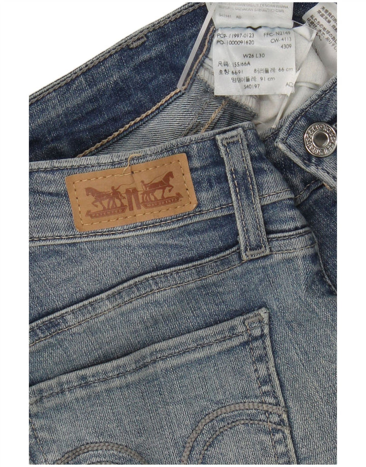 Женские леггинсы скинни LEVI'S W26 L30, синий хлопок