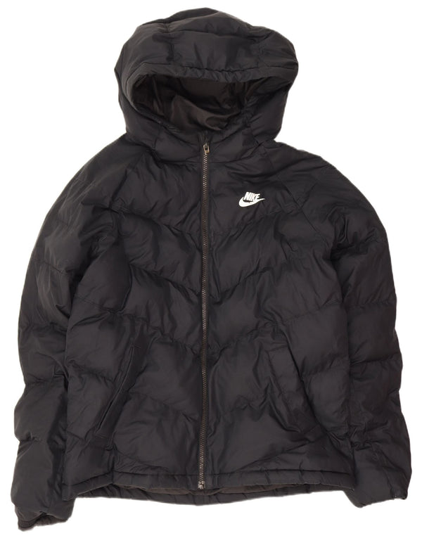 Утепленная куртка с капюшоном Nike для мальчиков 13–14 лет XL, черный полиэстер