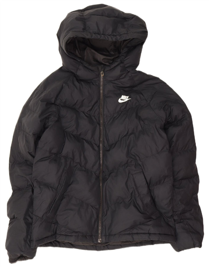 Утепленная куртка с капюшоном Nike для мальчиков 13–14 лет XL, черный полиэстер