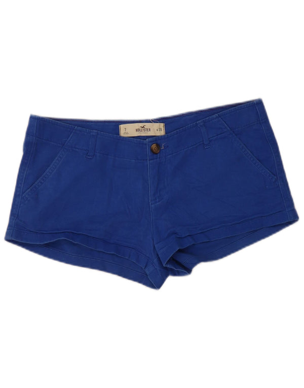 Женские шорты Hollister US 7 Medium W28 Синие, хлопок