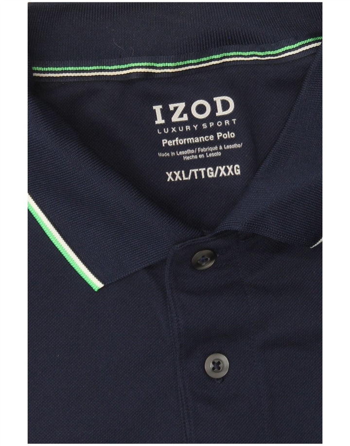 Рубашка Поло Мужская Izod 2XL Темно-Синяя