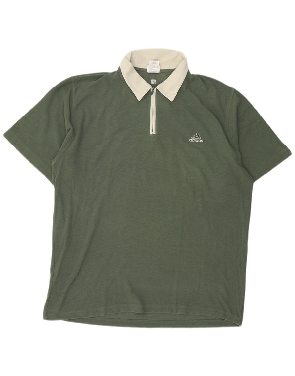 Мужская рубашка-поло для регби ADIDAS UK 48/50 XL, зеленый хлопок