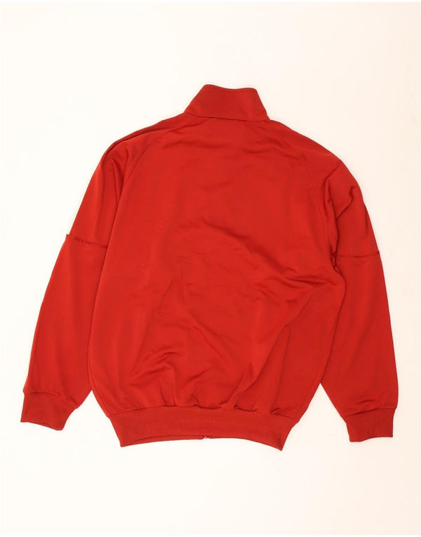 Adidas Mens Tracksuit Top Jacket UK 40/42 Medium Red Polyester