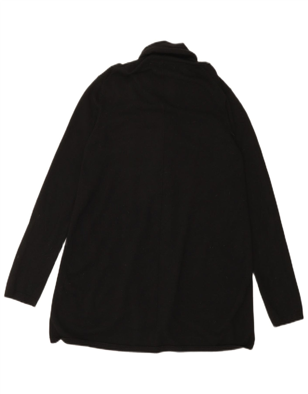 ZARA Womens Open Cardigan Sweater UK 10 Small Black Viscose