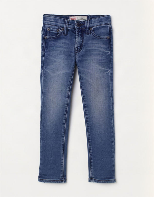 Джинсы Levi's Baby Boys 520 зауженного кроя 18–24 месяцев W18 L13, синий хлопок