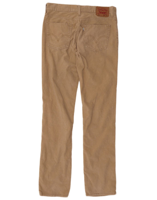 Мужские вельветовые брюки скинни LEVI'S 511 W34 L36 Бежевые, хлопок