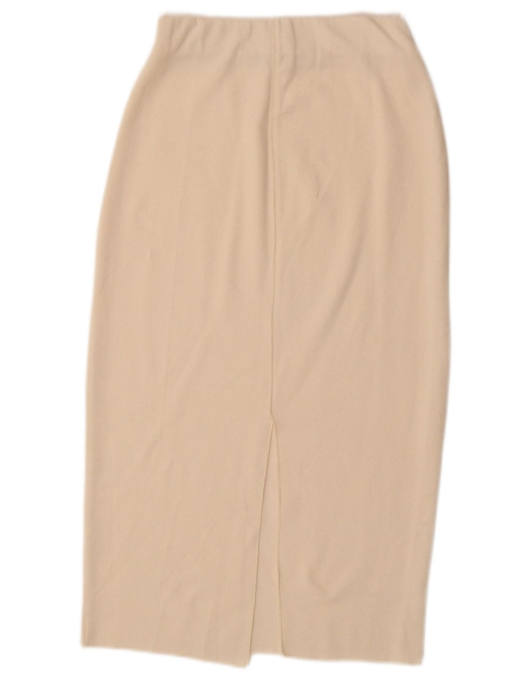 Женская трикотажная юбка миди Zara, маленькая W27 Off White