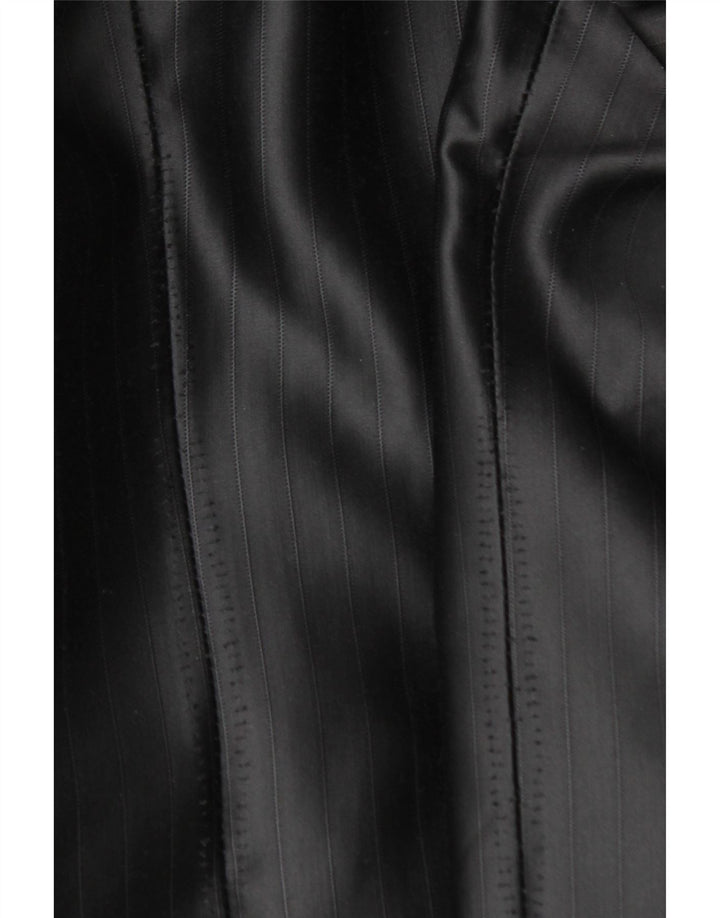 CARLO PIGNATELLI Mens 1 Button Blazer Jacket IT 48 Medium Black Striped Vintage Carlo Pignatelli and Second-Hand Carlo Pignatelli from Messina Hembry 