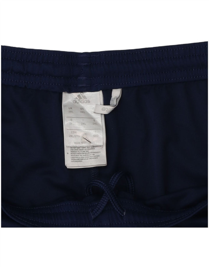 Мужские спортивные шорты Adidas Climalite 2XL темно-синие из полиэстера