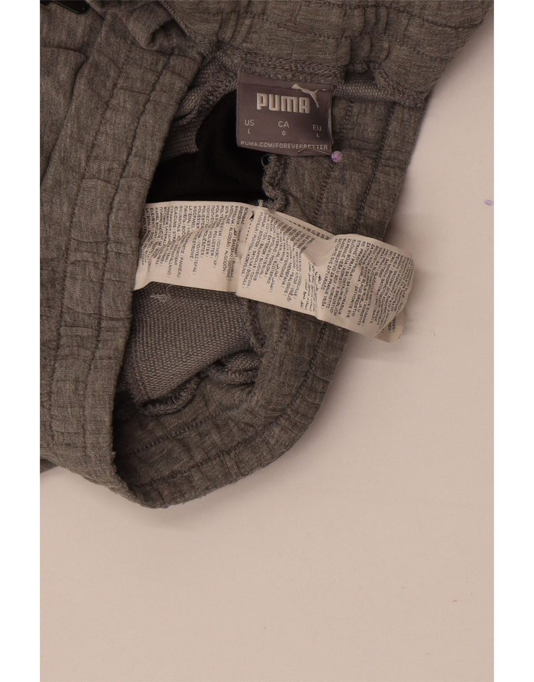 Мужские спортивные шорты Puma, большие серые хлопковые шорты с цветными блоками