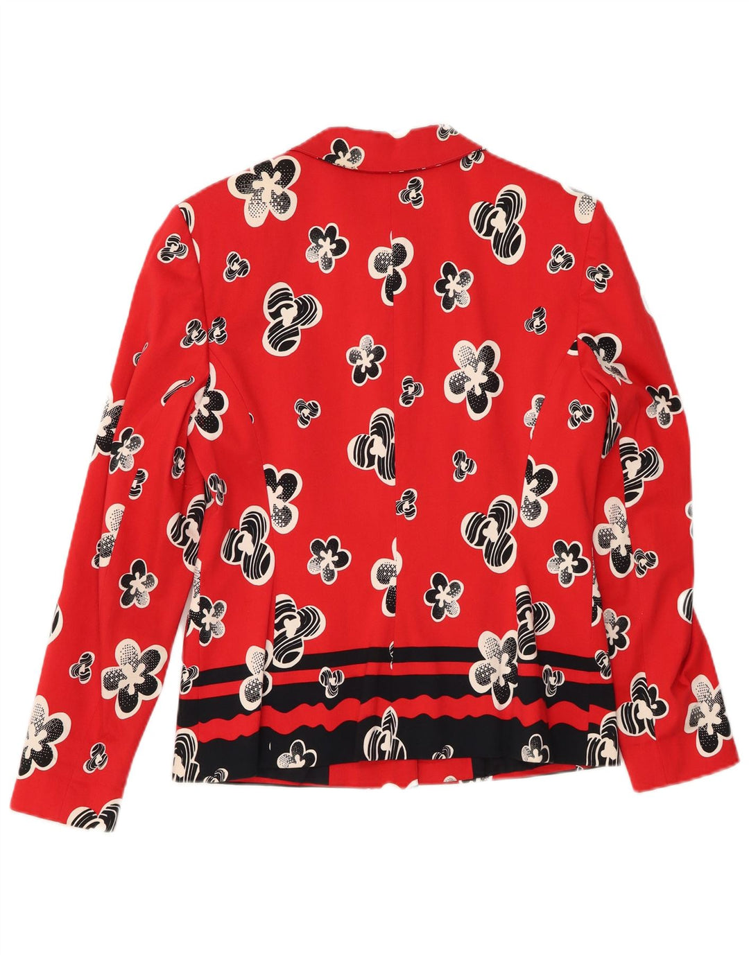 Mondi Мужской пиджак на 4 пуговицах EU 38 Средний красный с цветочным принтом