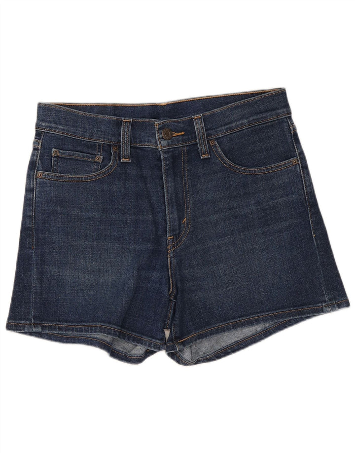Женские джинсовые шорты Levi's W28, хлопковые, среднего синего цвета