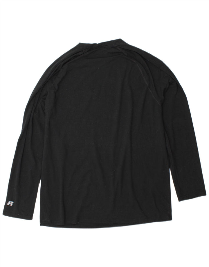 Мужская футболка RUSSELL ATHLETIC Dri-Power с длинным рукавом XL, черный полиэстер
