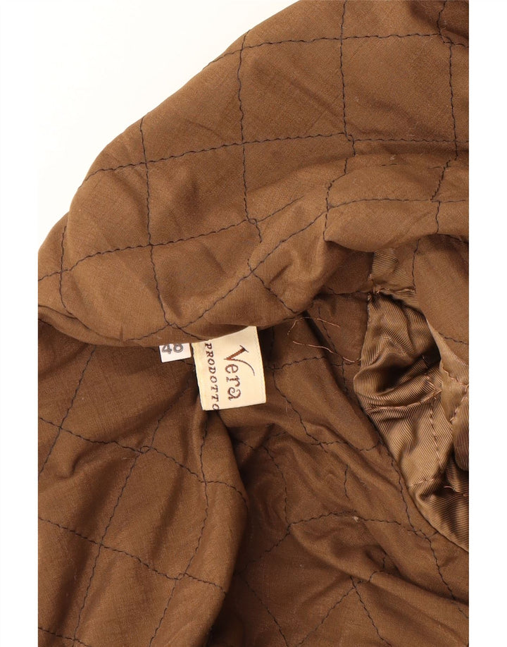 Мужская замшевая куртка Fabiani с капюшоном IT 48 Medium Brown Leather