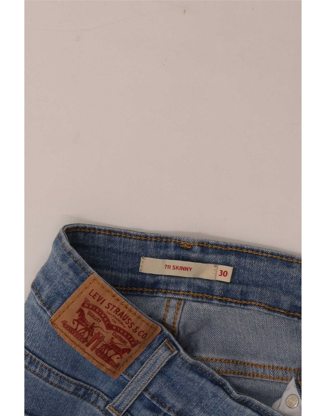 Женские джинсы скинни Levi's 711 W30 L27 синие
