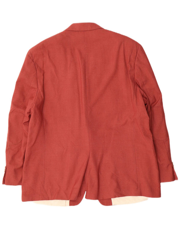 Мужской пиджак с 2 пуговицами Ralph Lauren, Великобритания 48, 3XL, красный полиэстер