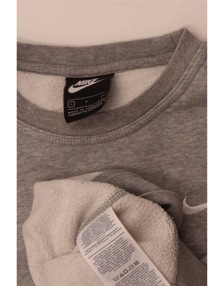 Мужской свитер Nike, маленький серый хлопковый джемпер в крапинку
