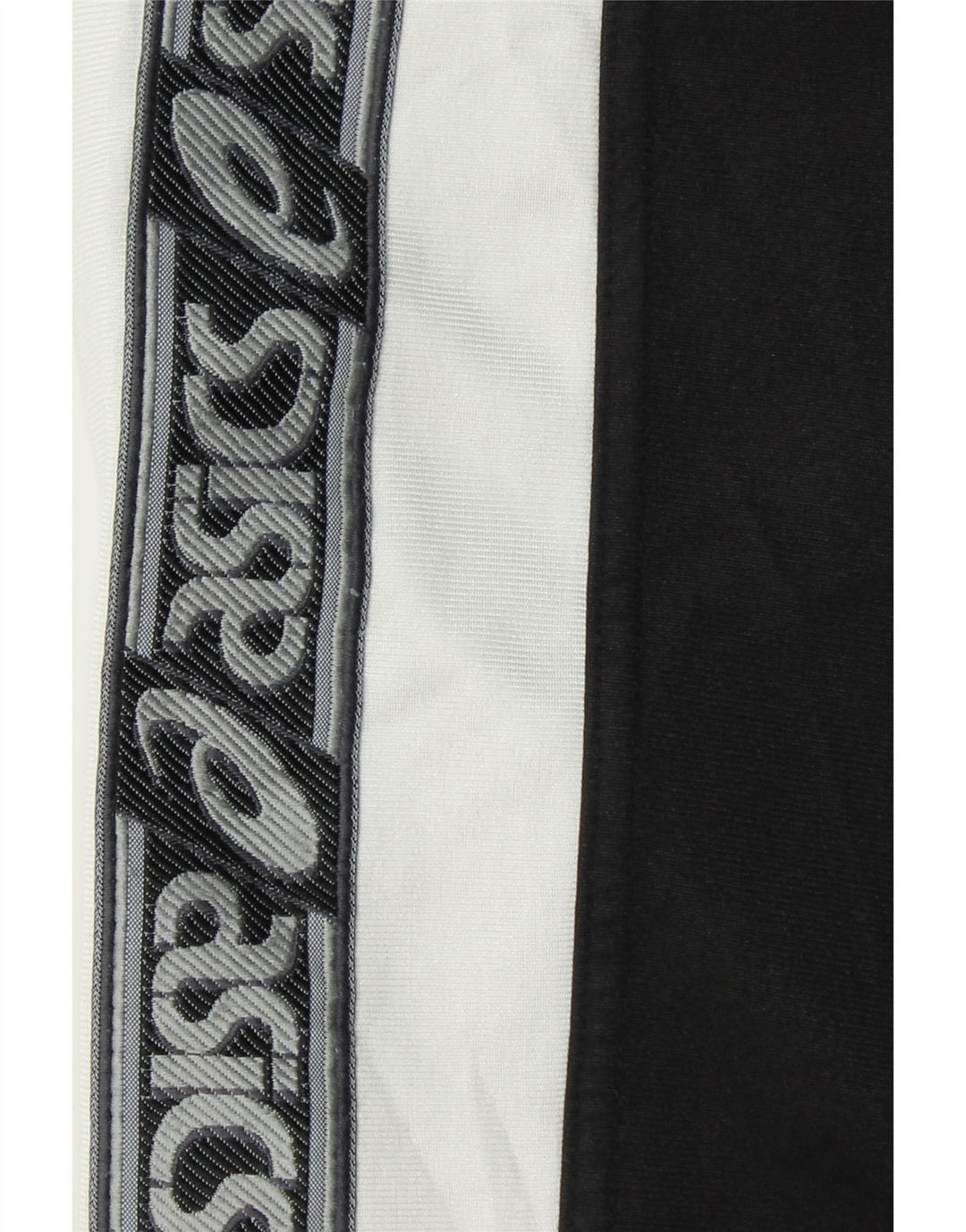 ASICS Mens Graphic Tracksuit Trousers Medium Black Colourblock Vintage Asics and Second-Hand Asics from Messina Hembry 
