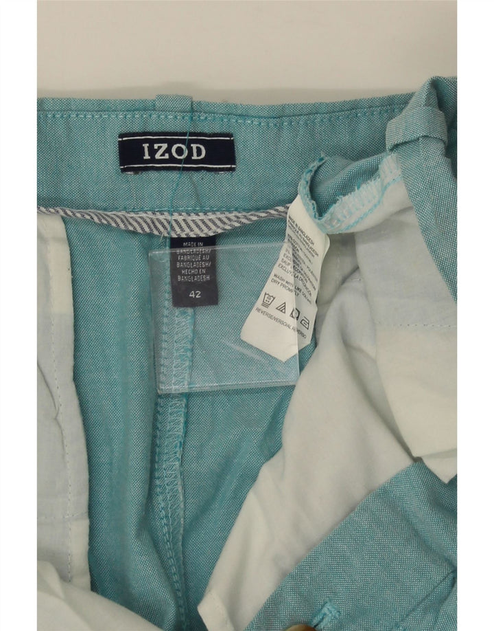 IZOD Мужские шорты чинос W42 2XL Синие, хлопок
