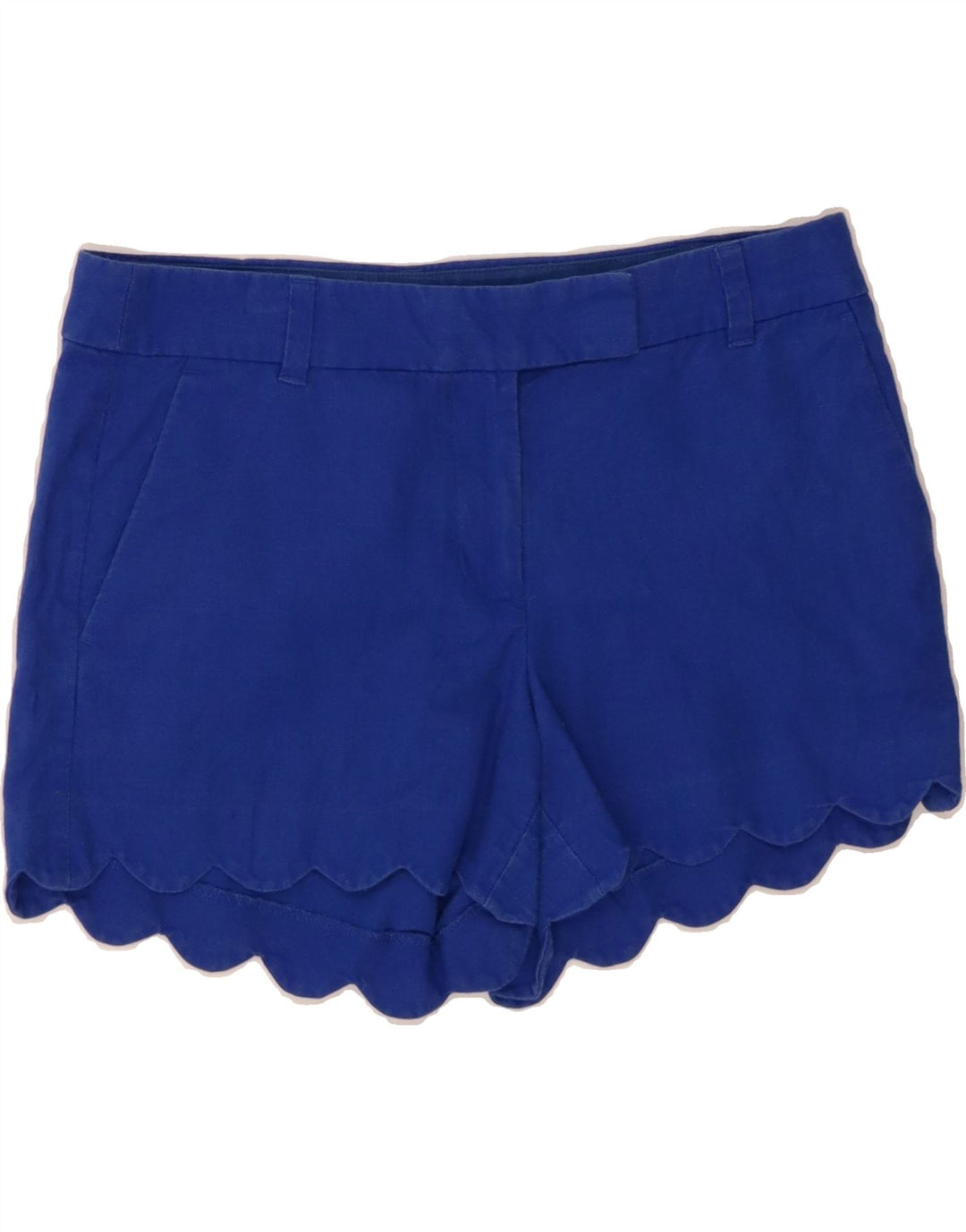 J. CREW Womens Chino Shorts US 6 Medium W30  Blue Linen Vintage J. Crew and Second-Hand J. Crew from Messina Hembry 
