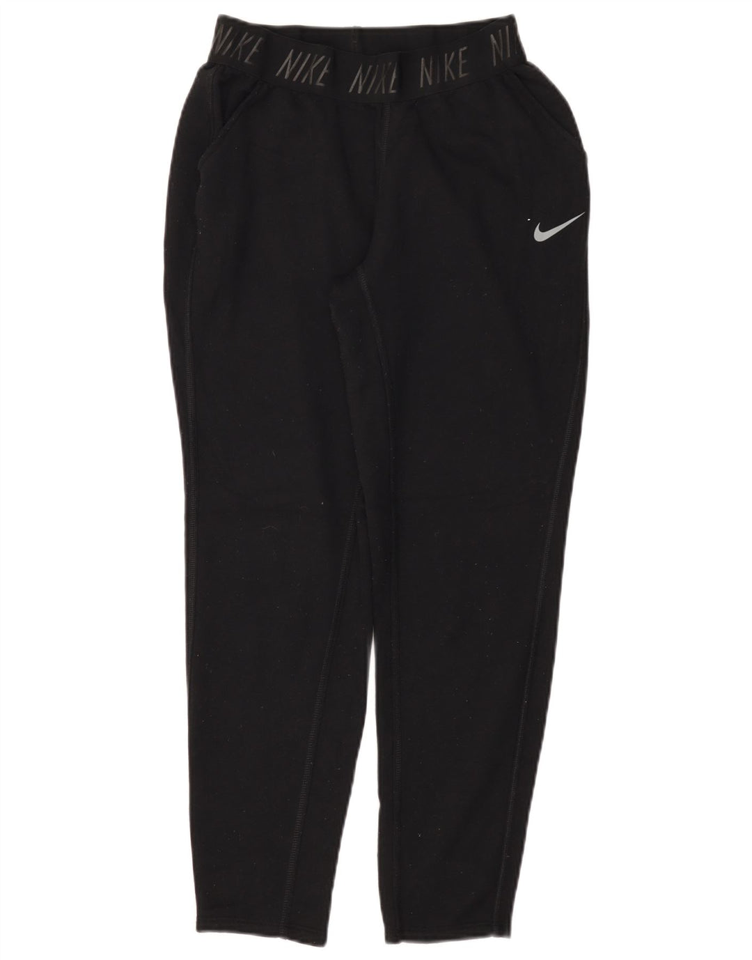 Женские спортивные брюки с графическим рисунком NIKE Dri Fit UK 10, маленькие черные размеры