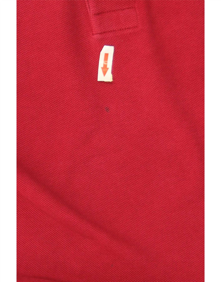 Мужская рубашка-поло Lacoste, размер 6 XL, красный хлопок