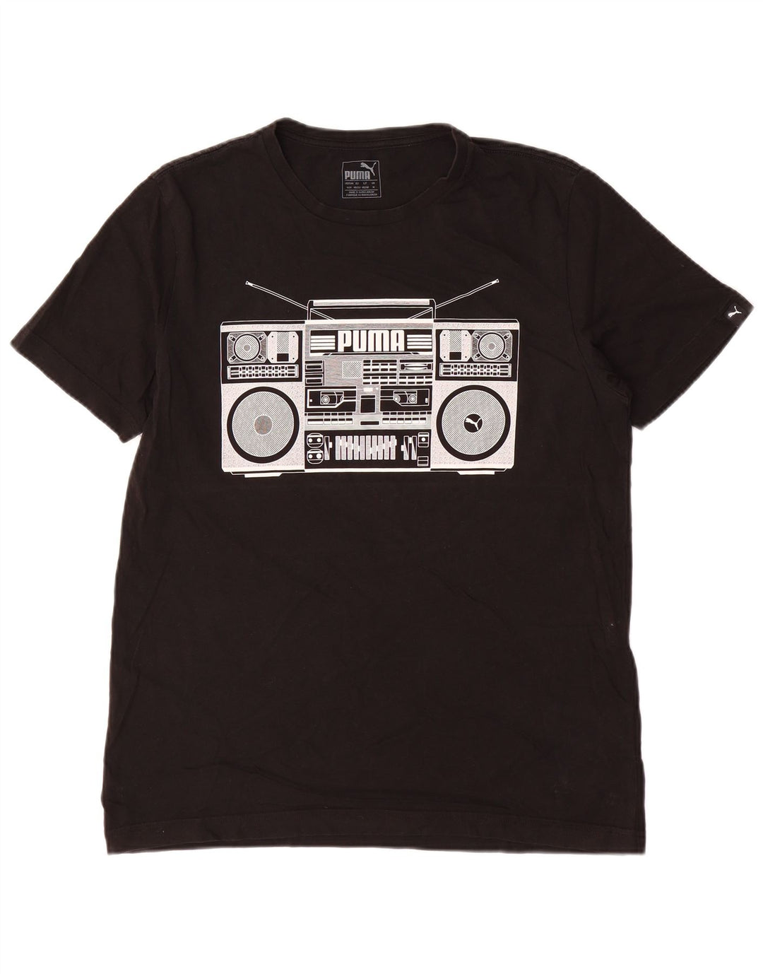 Мужская футболка с рисунком PUMA, средний черный