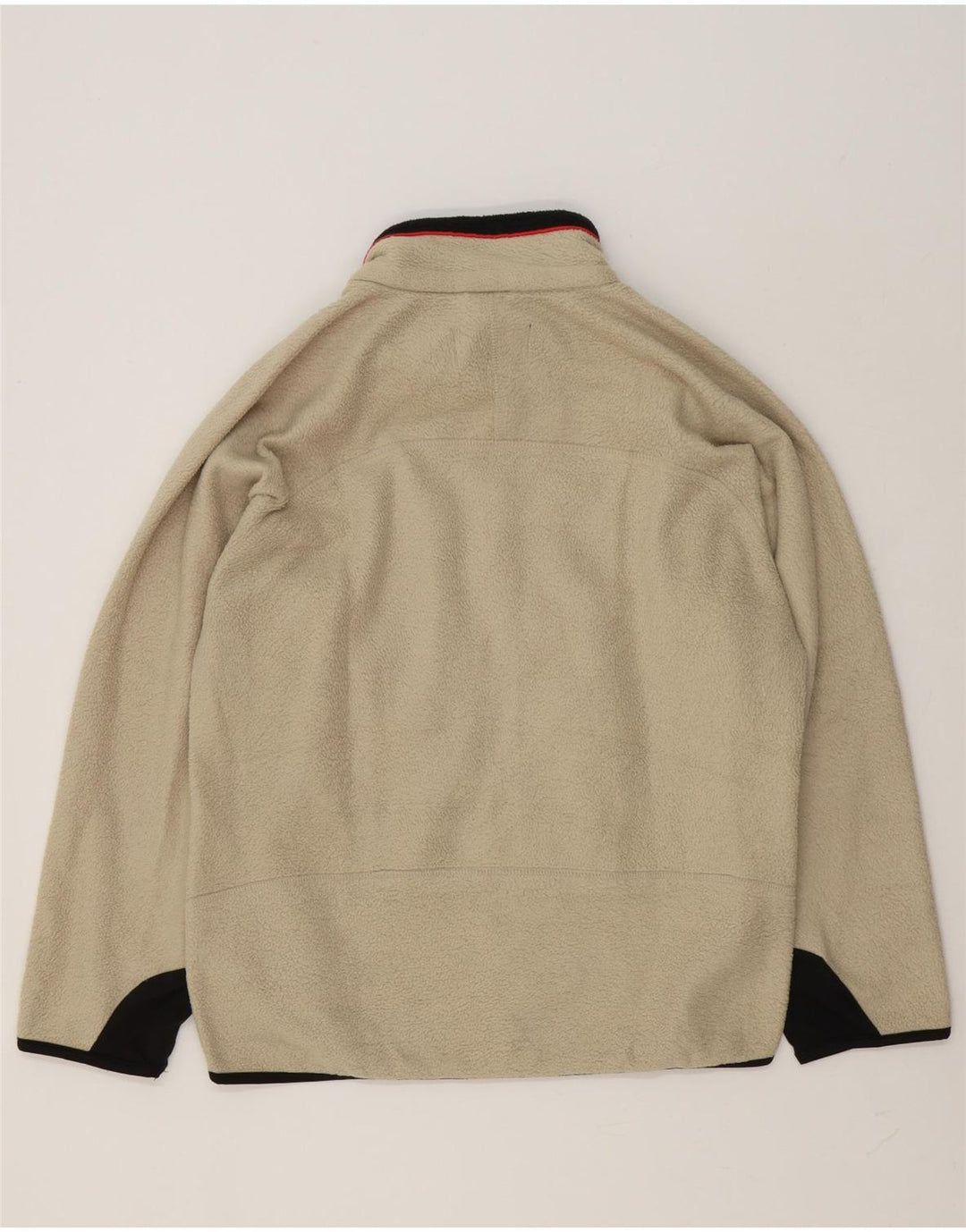 Мужская флисовая куртка Fila UK 36, маленькая, бежевый, полиэстер с цветными блоками