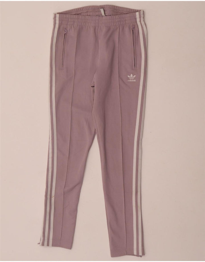 Женские спортивные брюки Adidas UK 8, маленькие, фиолетовые, полиэстер