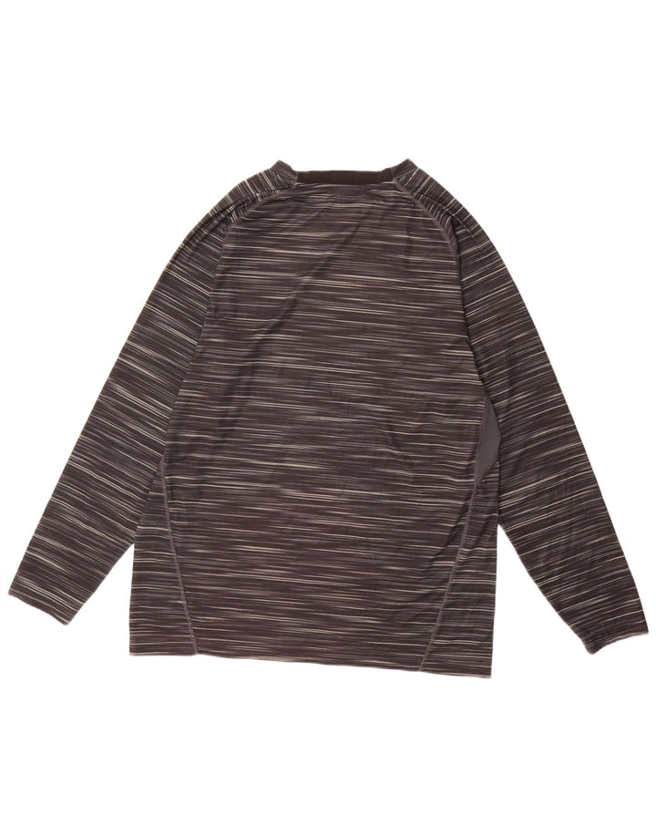 Мужской топ Starter с длинным рукавом, Великобритания, 46/48 XL, черный полиэстер в тонкую полоску