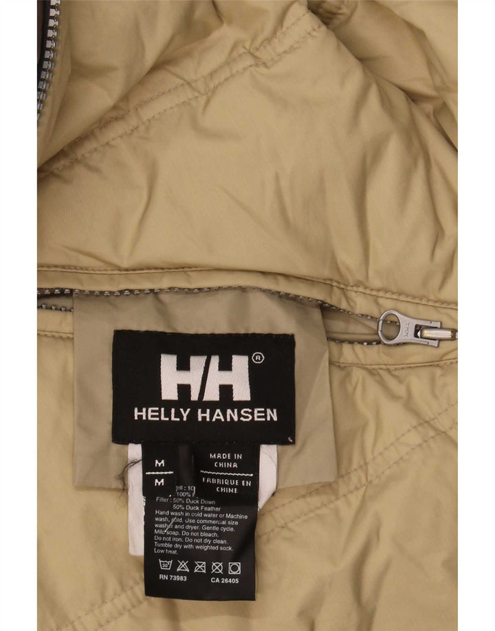 Мужская двусторонняя стеганая куртка Helly Hansen UK 38, средний коричневый нейлон