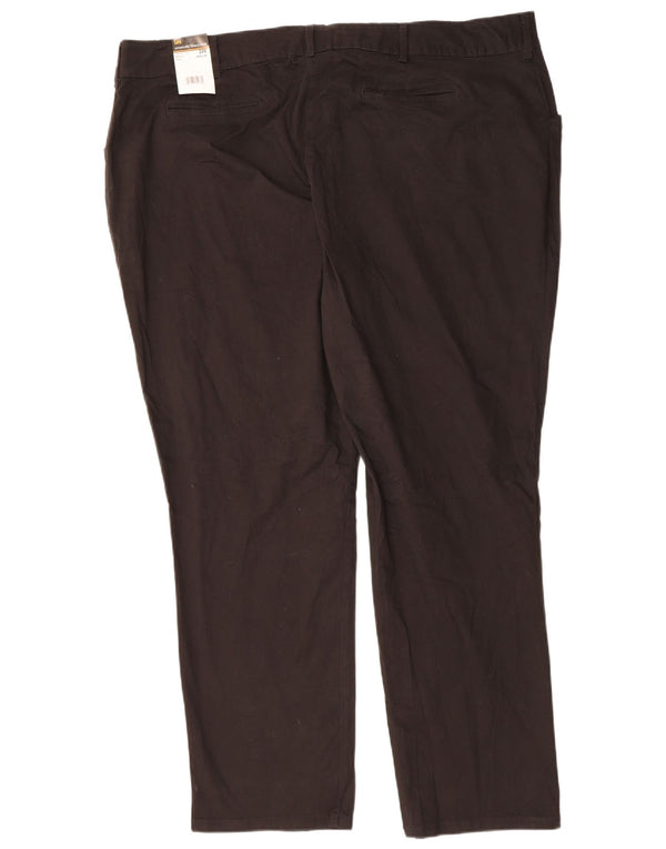 LEE Womens Mid Rise Relaxed Fit Casual Trousers US 24 4XL W48 L31 Black