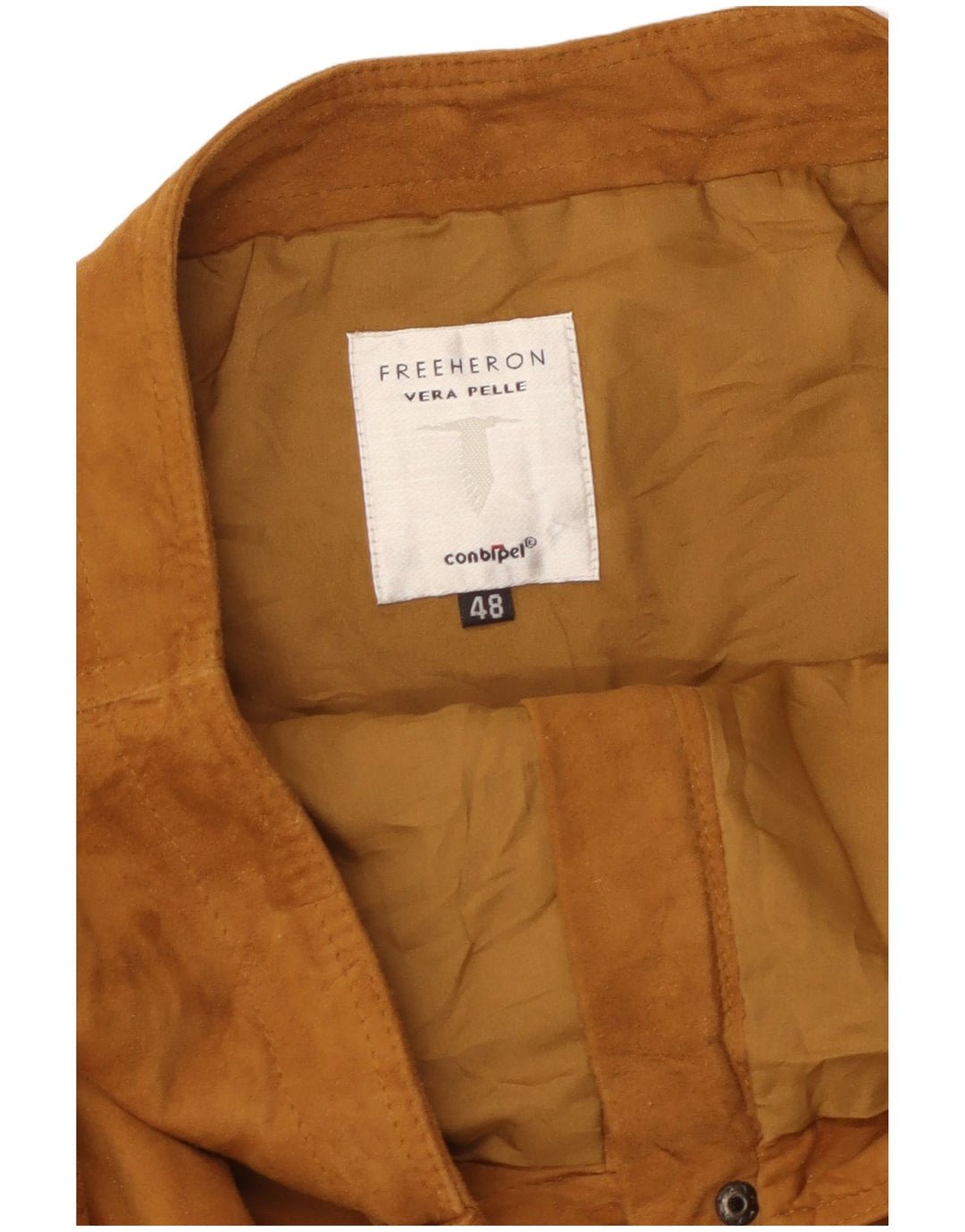 Conbipel Женская юбка-трапеция с завышенной талией IT 48 XL W32 Коричневая кожа