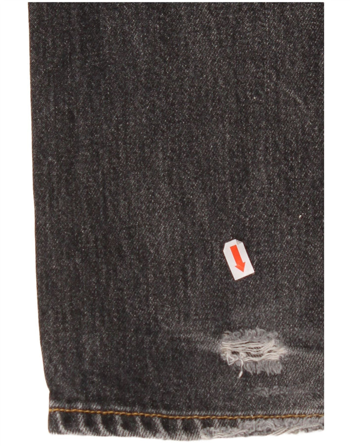 Мужские прямые джинсы LEVI'S 501 W32 L32, черный хлопок