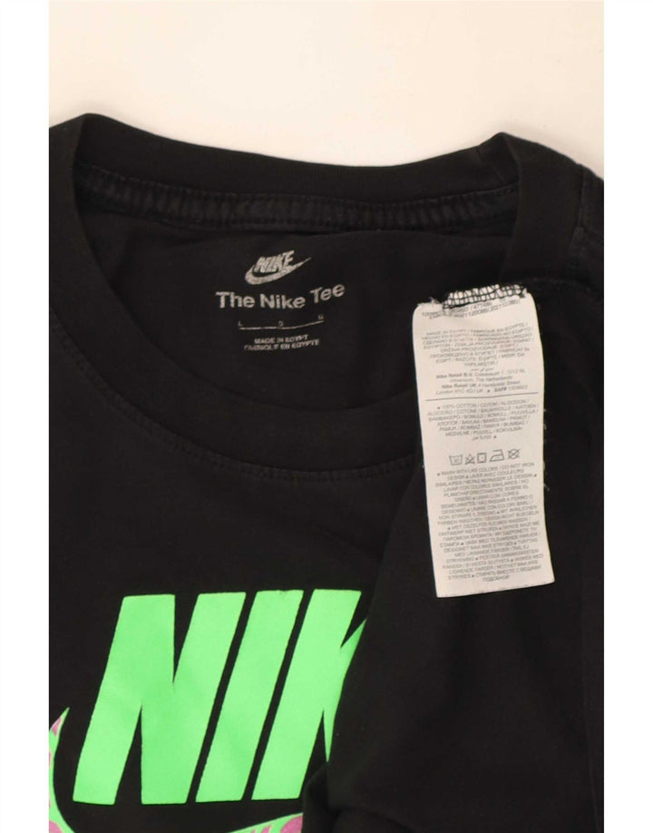 Мужская футболка с рисунком Nike, большой черный хлопок