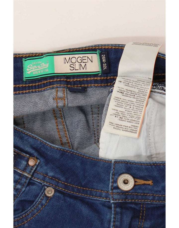 Женские узкие джинсы Imogen W26 L32 Superdry, синий хлопок