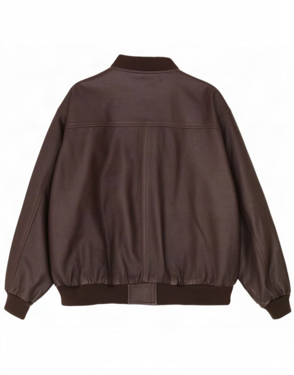 Винтажная мужская кожаная куртка UK 42 XL Коричневая