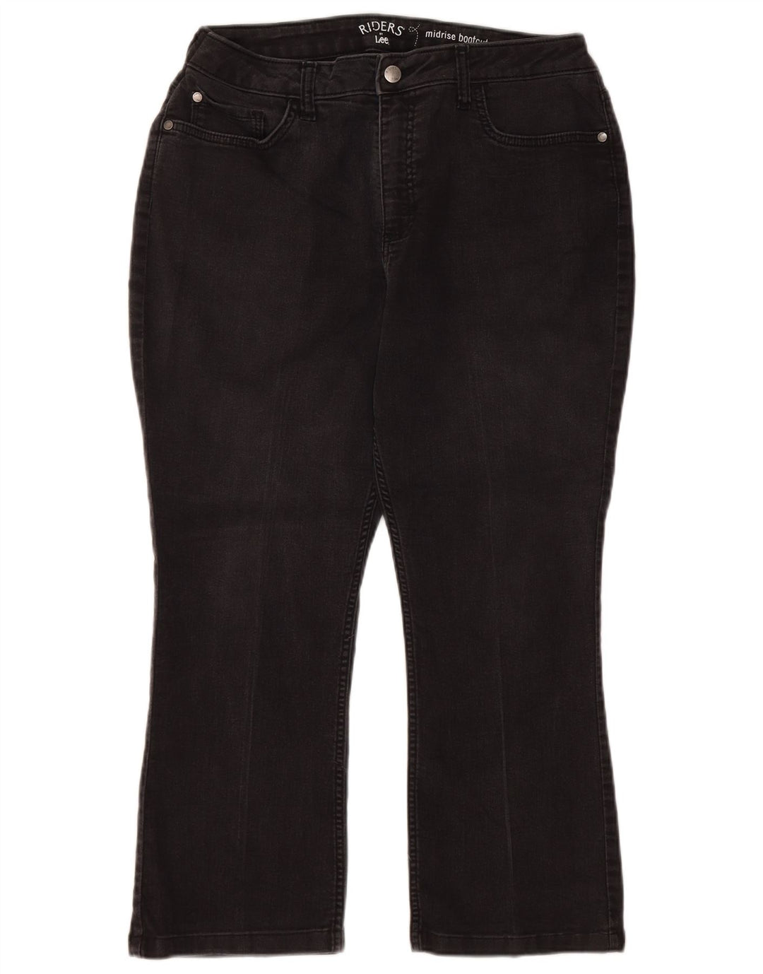 Женские укороченные джинсы LEE Riders со средней посадкой США 14 XL W32 L24, черные